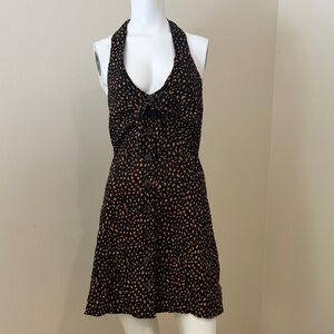 Urban Outfitters Black and Brown Mini Dress